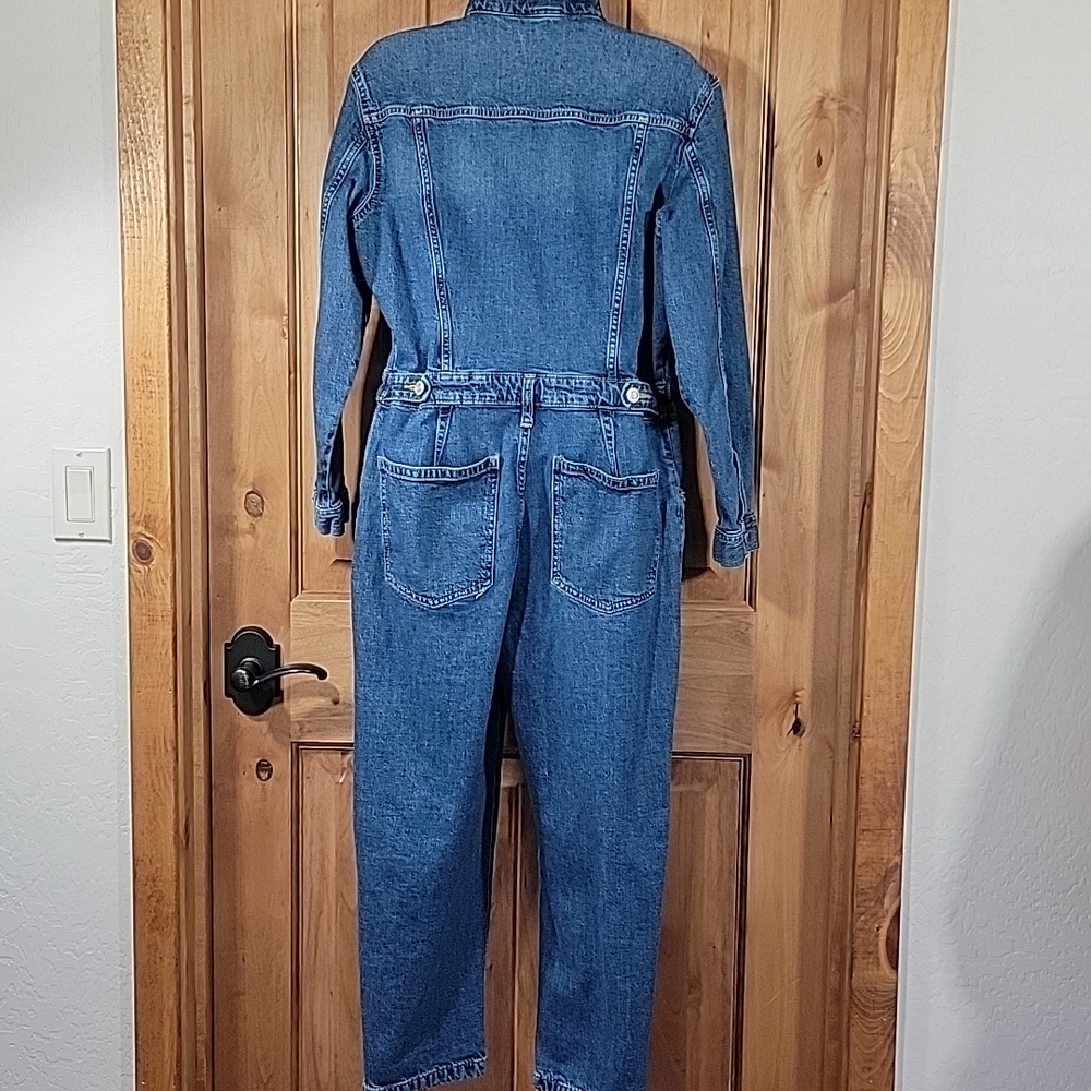 GAP Womens Denim Coverall Jumpsuit Petite Small 6/28 - Picture 2 of 14
